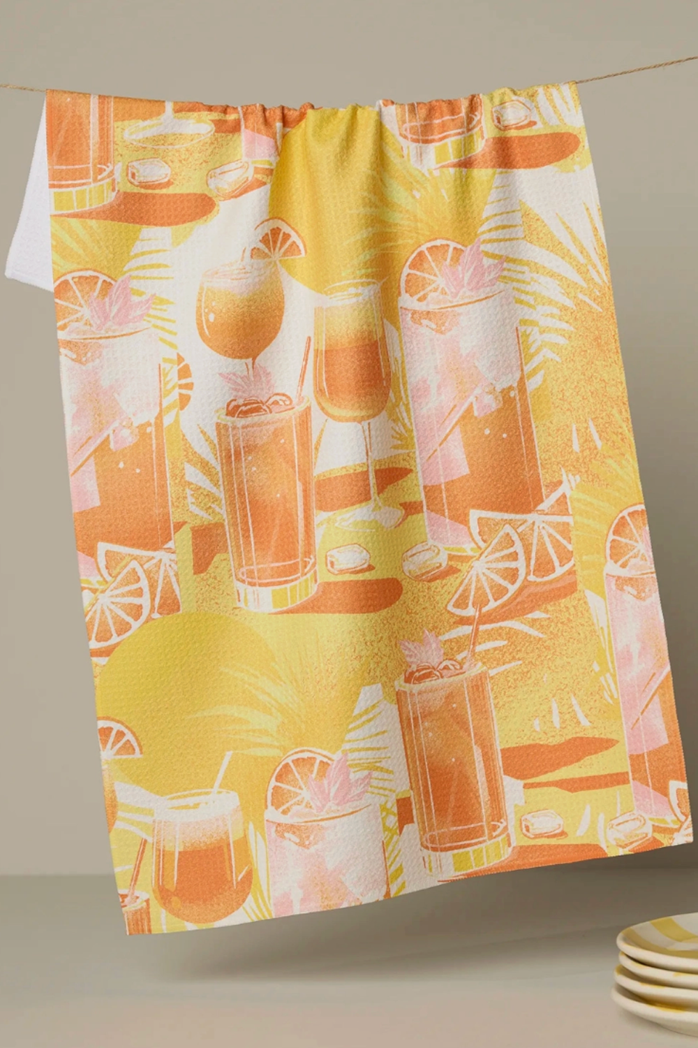 Geometry Kitchen Tea Towel - Sunset Happy Hour
