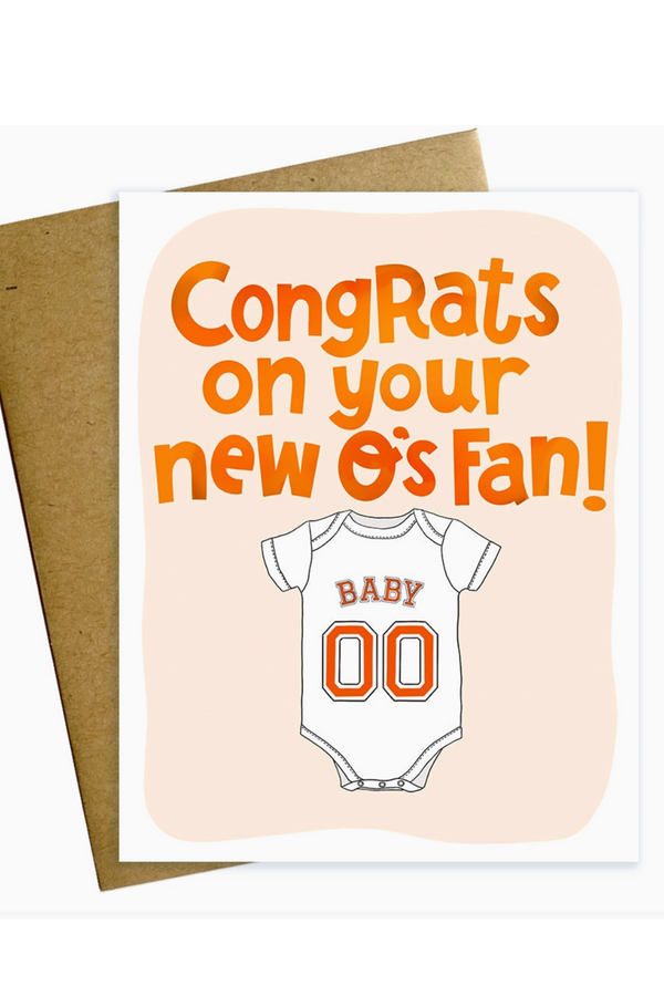 MM Single Baby Card - New Orioles Fan