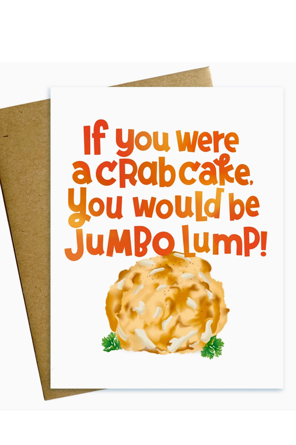 MM Single Valentine's Day Card - Jumbo Lump Crabcake