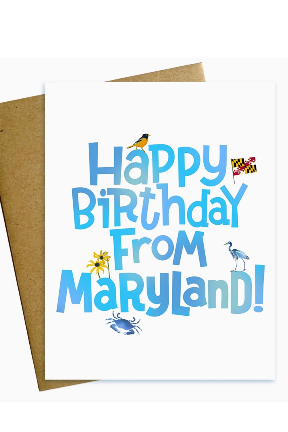 MM Single Birthday Card - From Maryland
