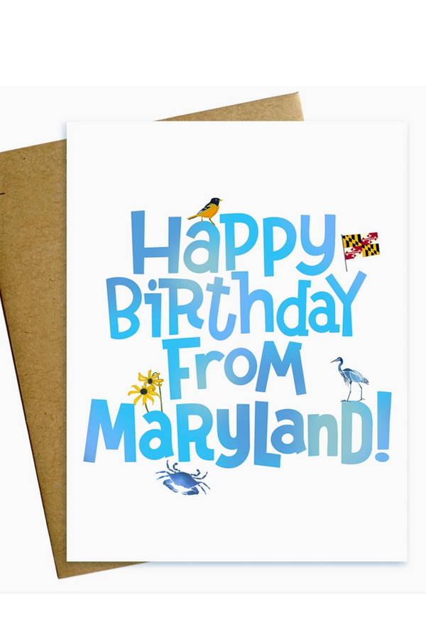 MM Single Birthday Card - From Maryland