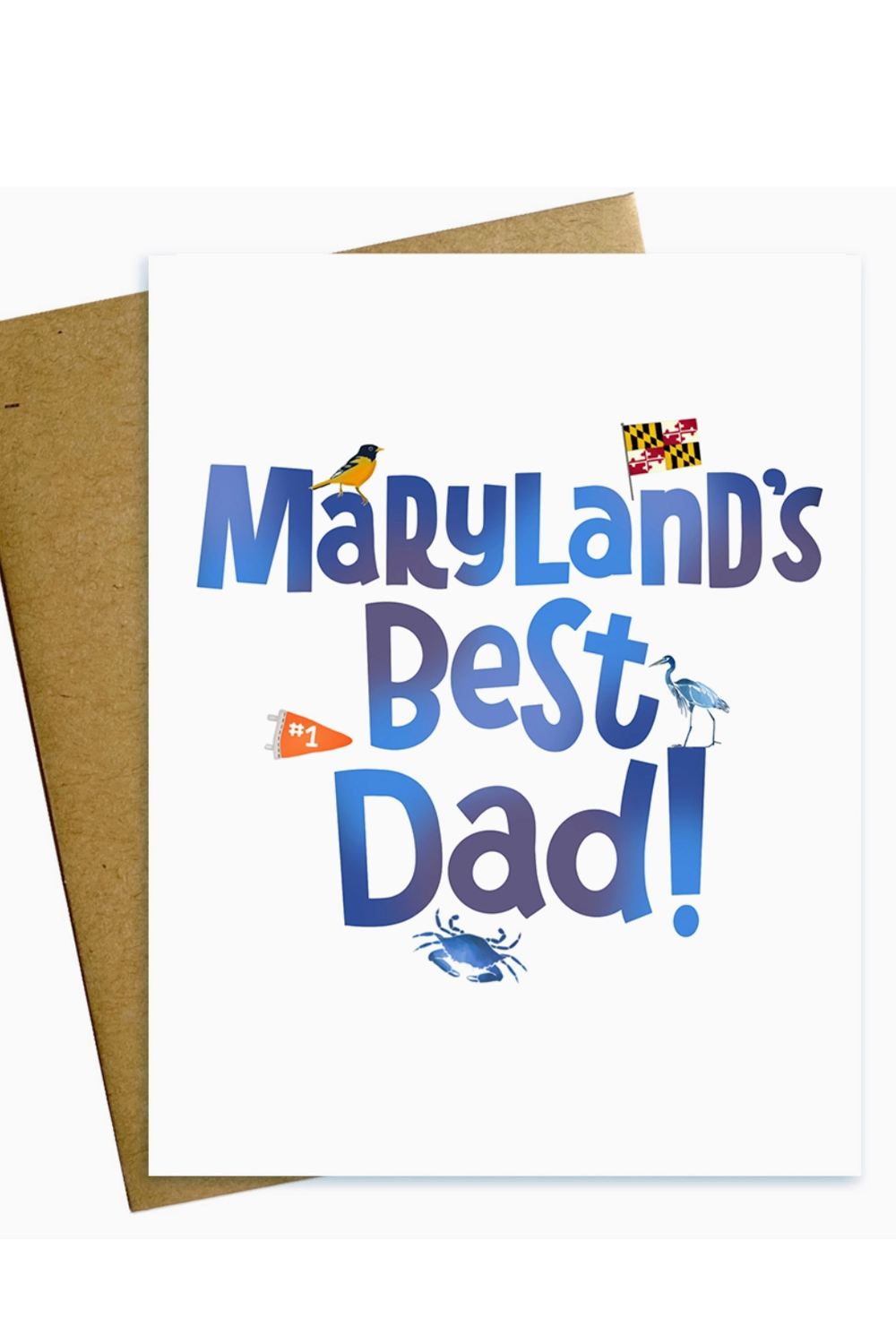MM Single Father's Day Card - Maryland's Best