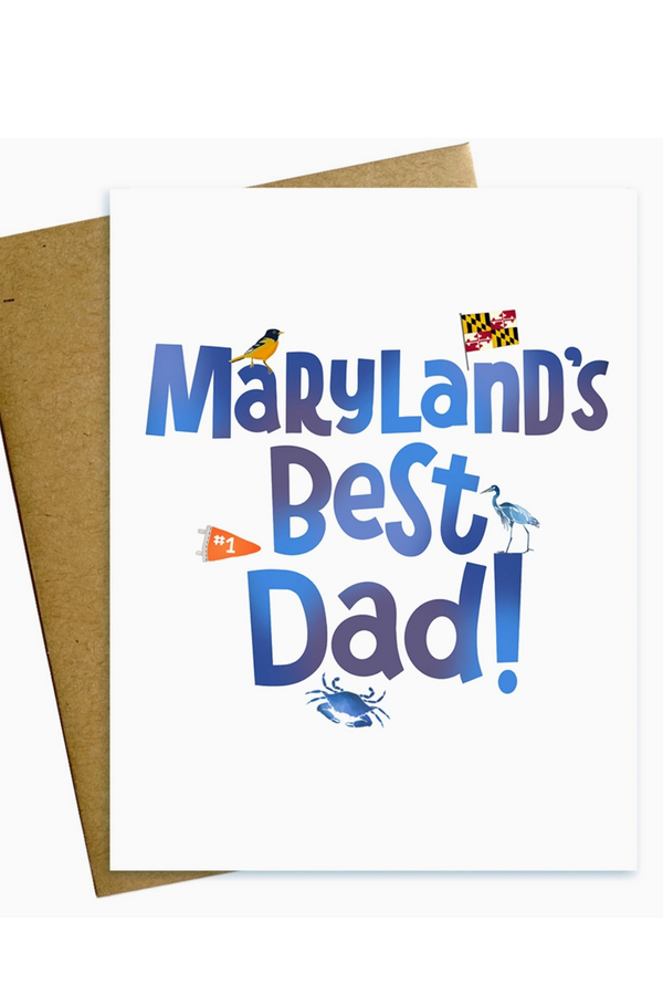 MM Single Father's Day Card - Maryland's Best