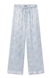 Katie Flower Pant with Ruffle - Blue
