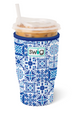 Swig Cup Coolie - Indigo Tiles