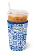 Swig Cup Coolie - Indigo Tiles