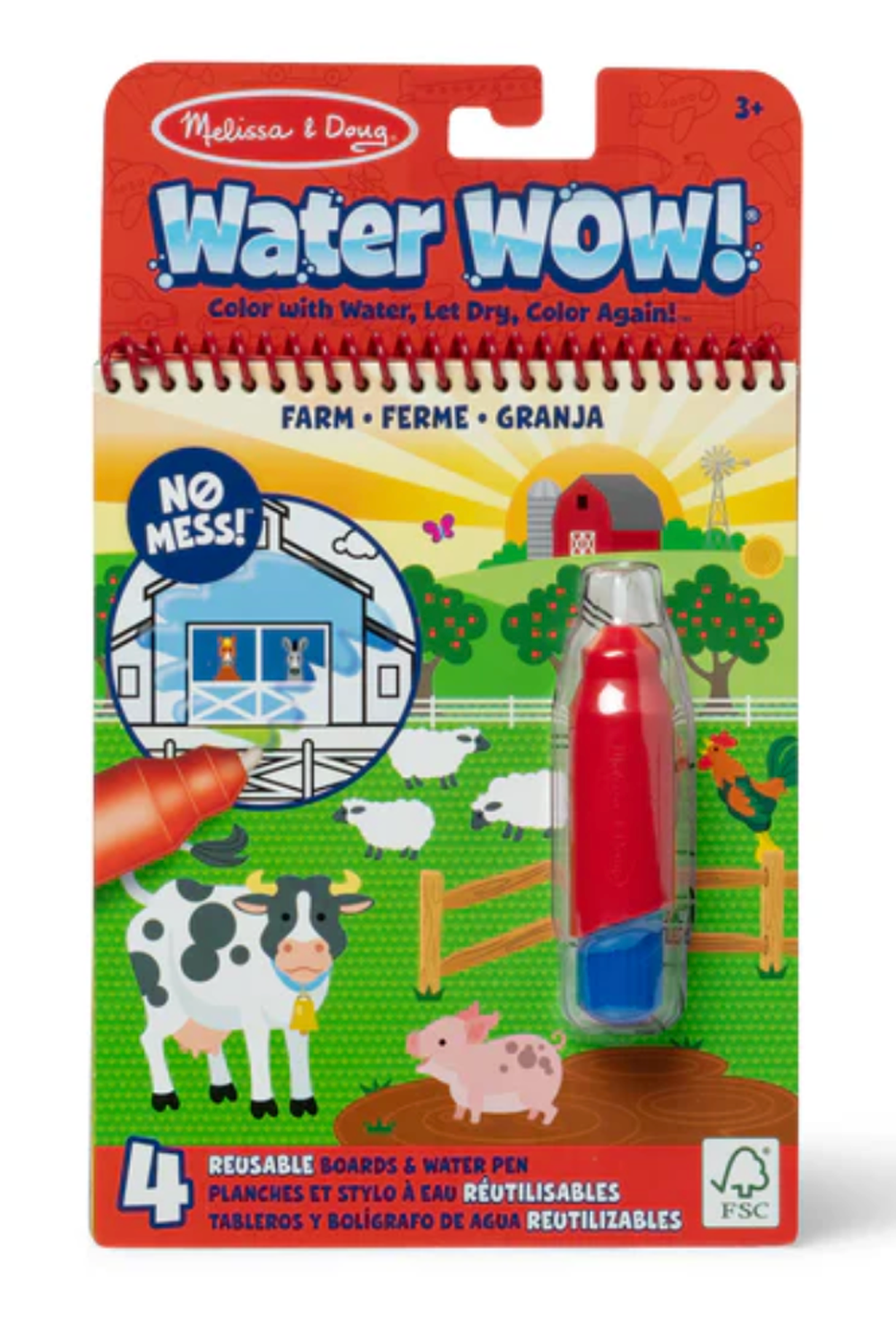 MD Water Wow Coloring Book - FARM