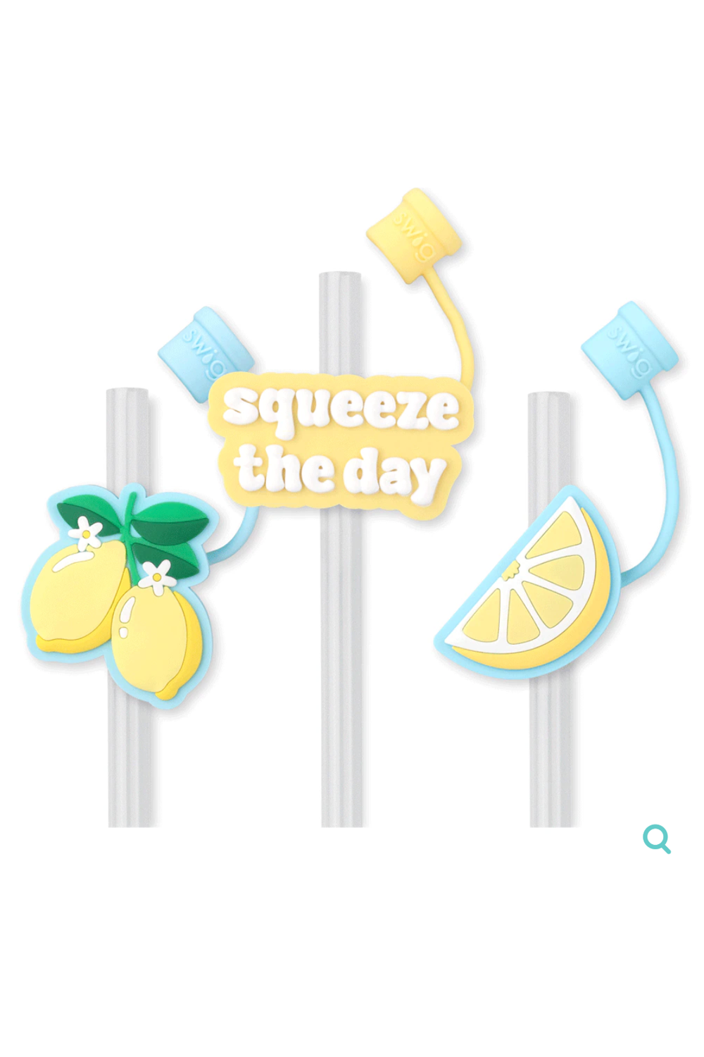 Swig Straw Topper Set - Lemon Meringue