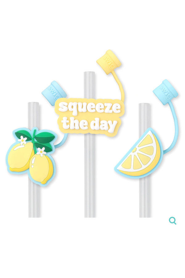 Swig Straw Topper Set - Lemon Meringue