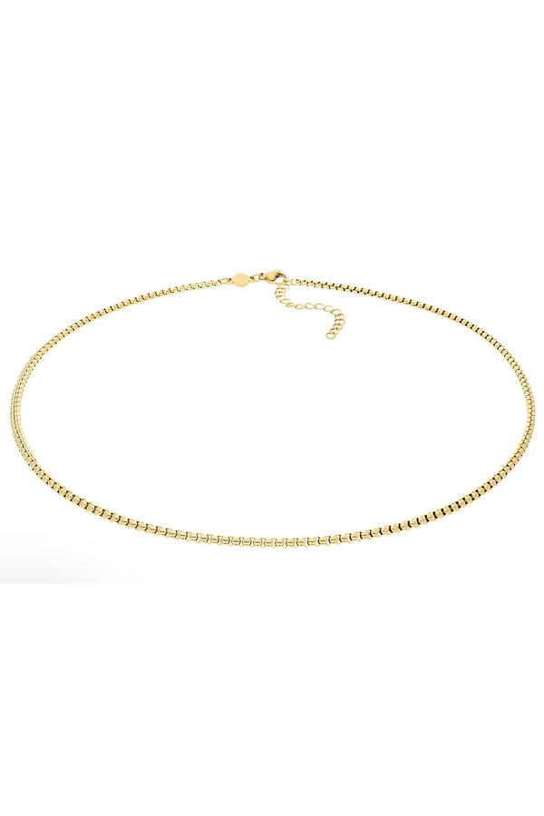Qudo Box Chain Necklace - Gold