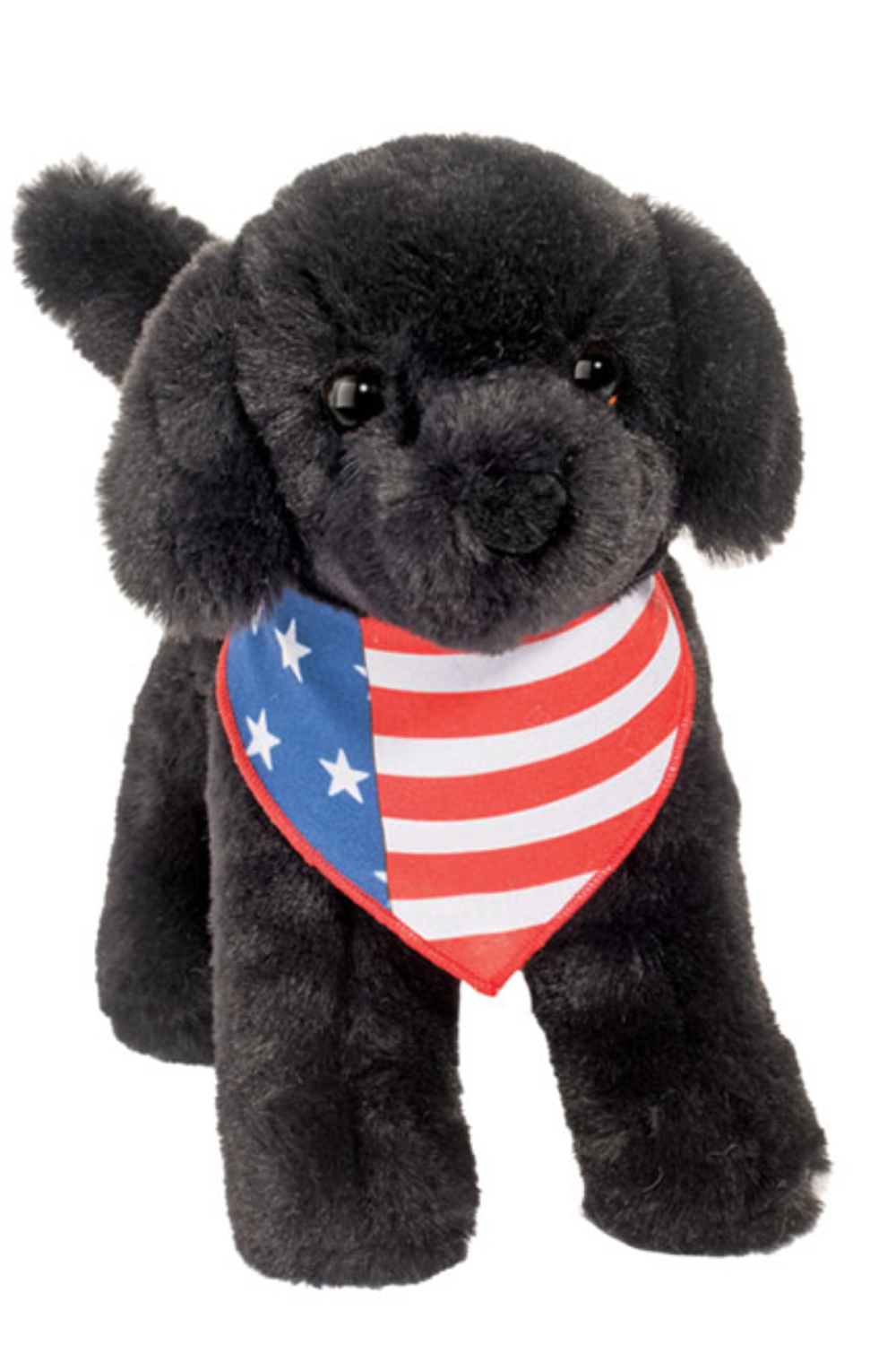 DG Toy - Liberty Black Lab with Flag Bandana