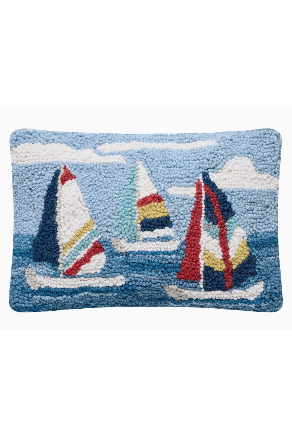 Hooked Mini Pillow - Regatta Sails