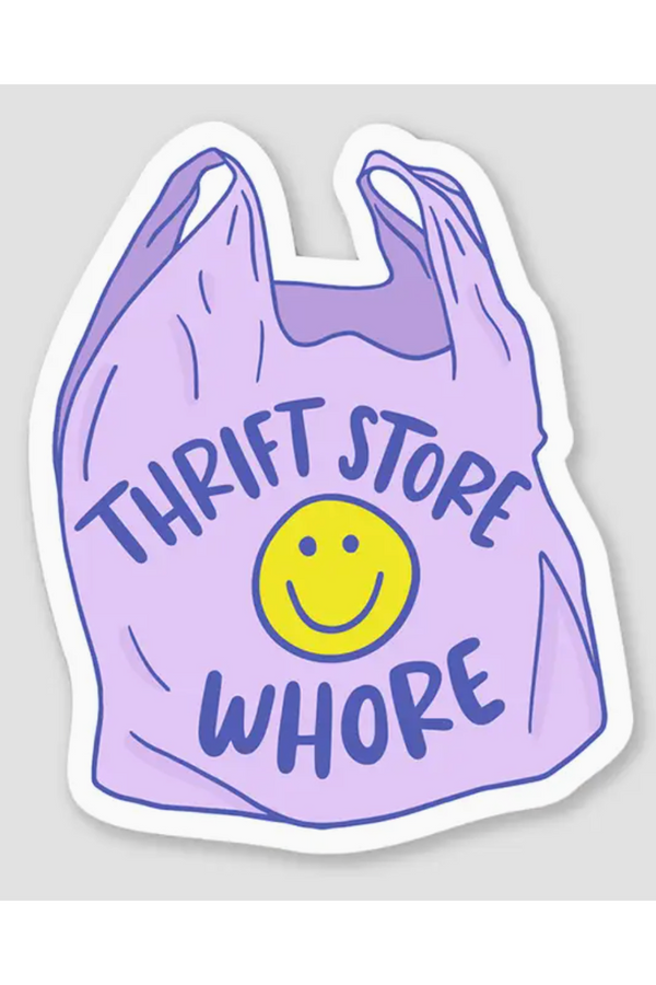 Trendy Sticker - Thrift Store Whore
