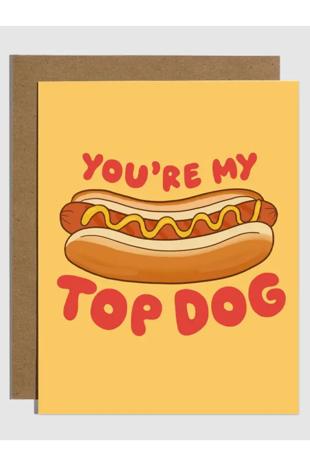 Trendy Birthday Card - You're My Top Dog
