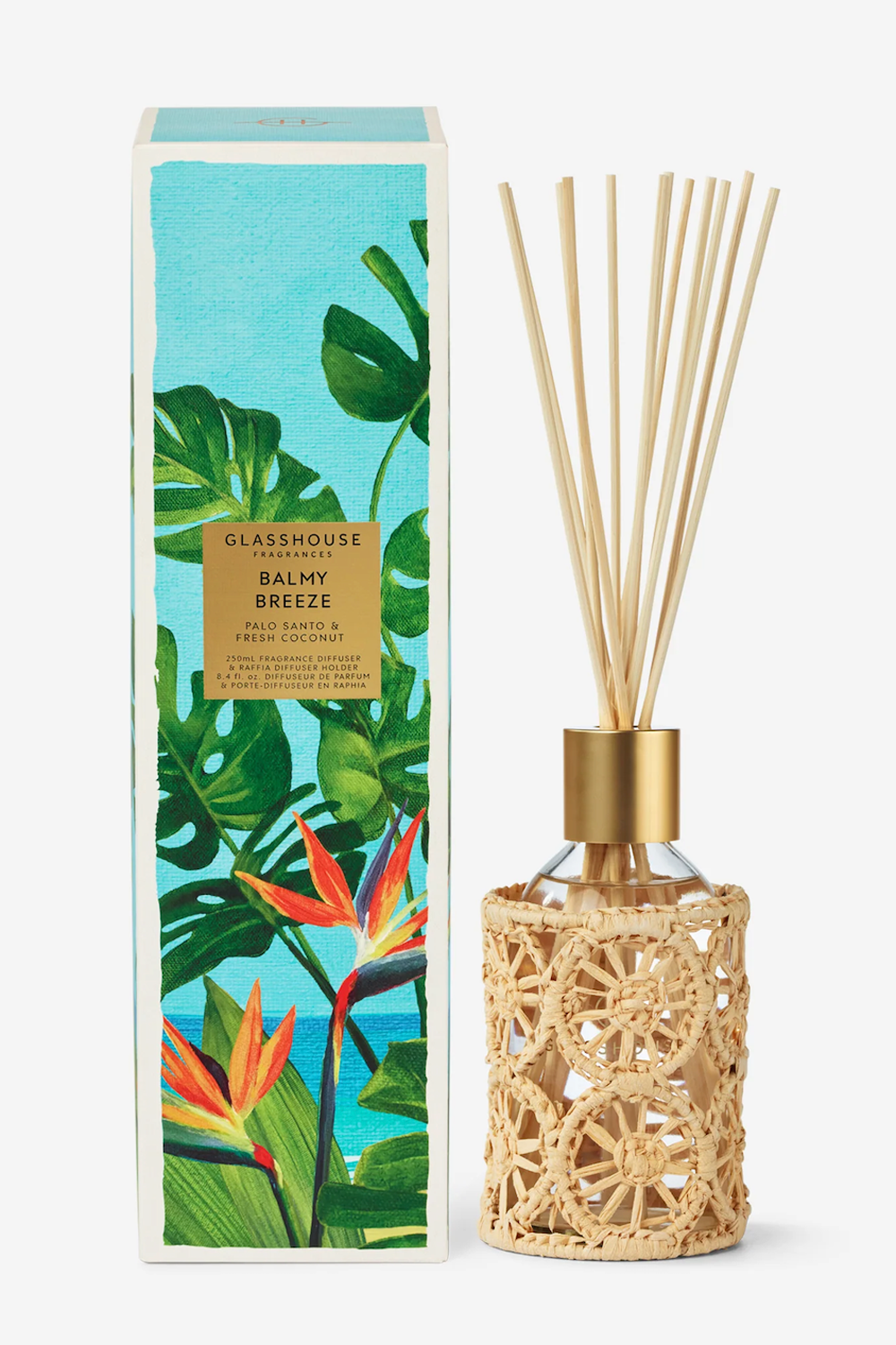 Glasshouse Fragrance Diffuser - Balmy Breeze