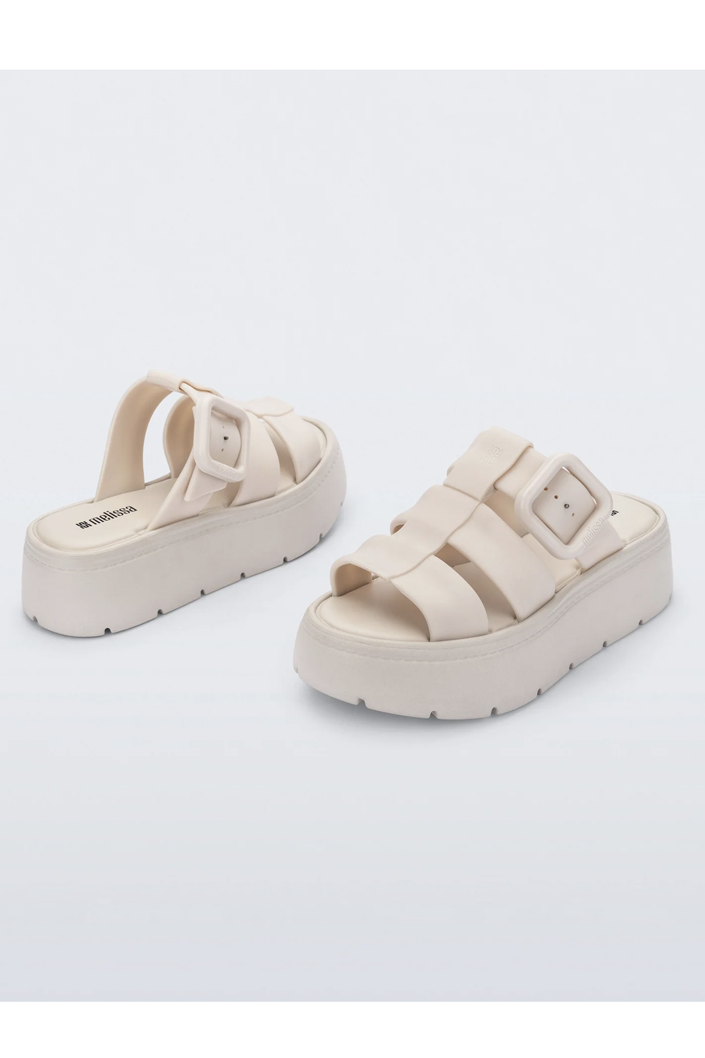 Pump Platform Sandal - Beige