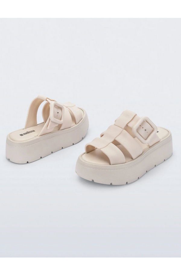 Pump Platform Sandal - Beige