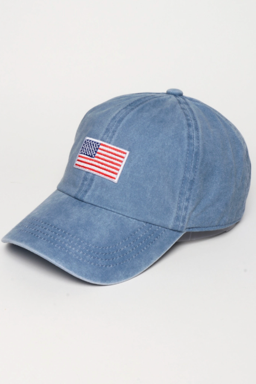 Baseball Cap - American Flag Denim Blue