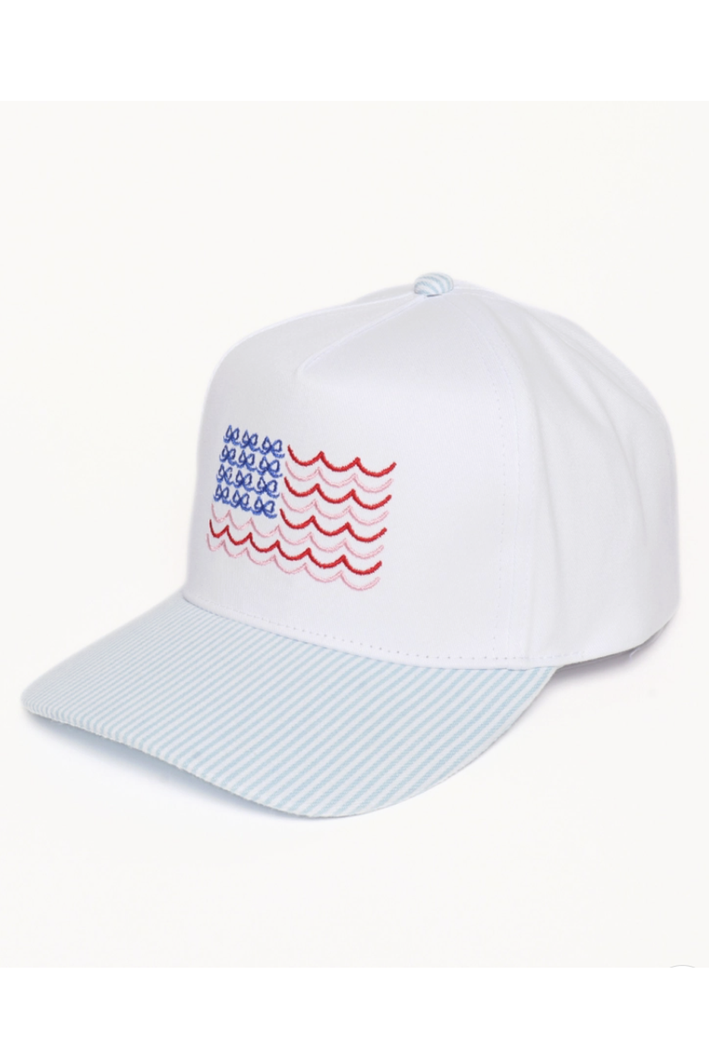Baseball Cap - Americana USA Wave Bow
