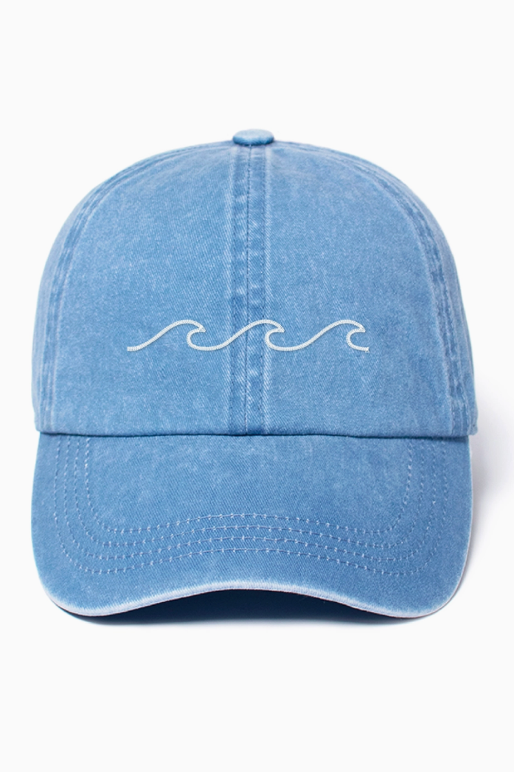 Baseball Cap - Waves Denim Blue