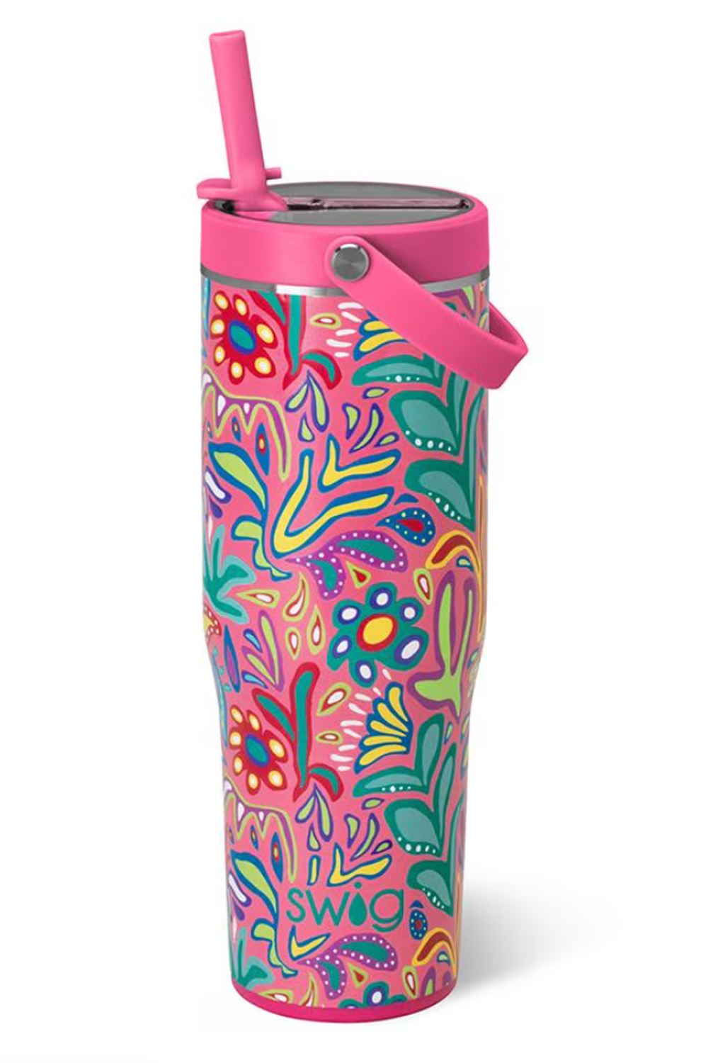 Swig Leakproof To-Go Tumbler - Flora Rosa