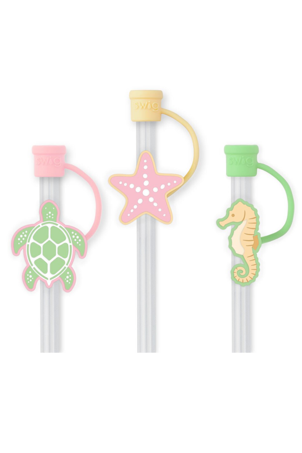 Swig Straw Topper Set - Summer Salt