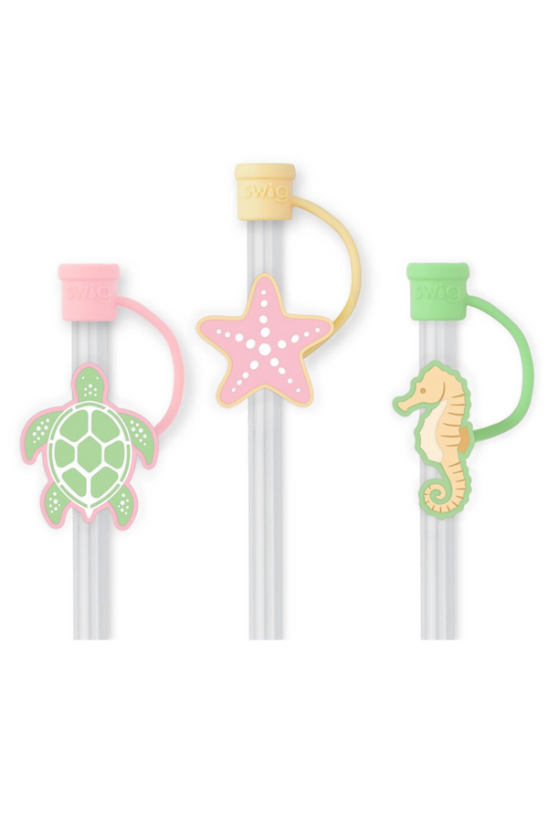Swig Straw Topper Set - Summer Salt
