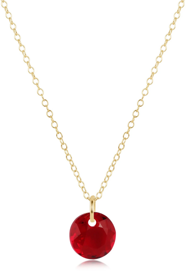 EN Gold Necklace - Small Reflecion Charm 01