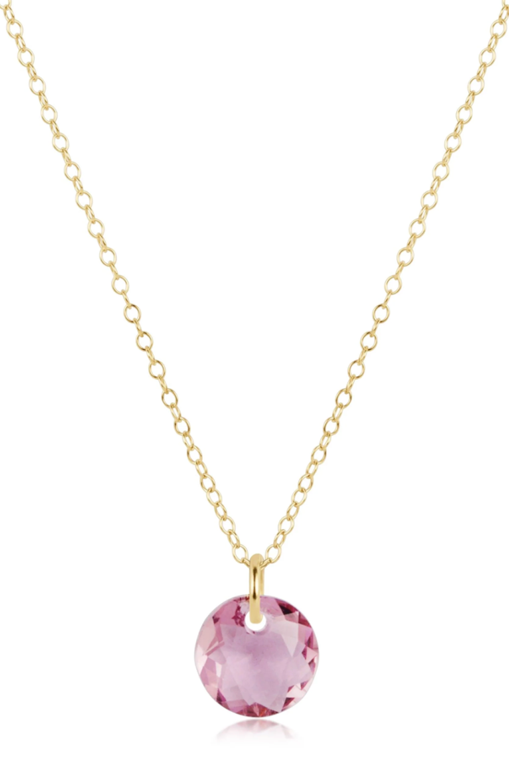 EN Gold Necklace - Small Reflecion Charm 02