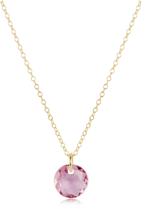 EN Gold Necklace - Small Reflecion Charm 02
