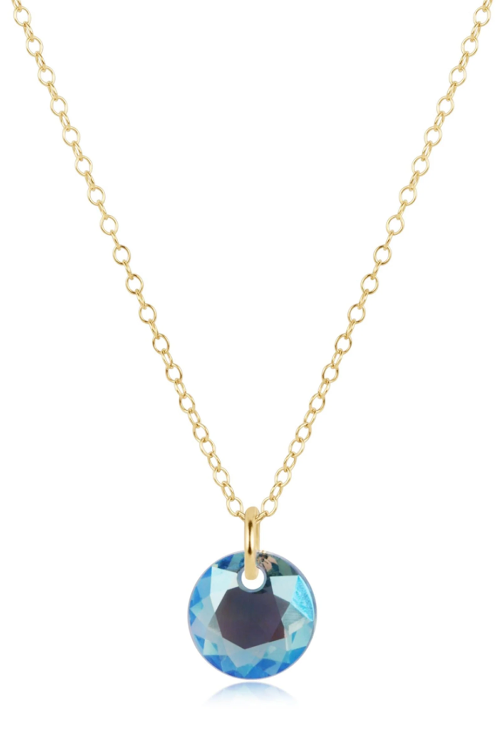 EN Gold Necklace - Small Reflecion Charm 03