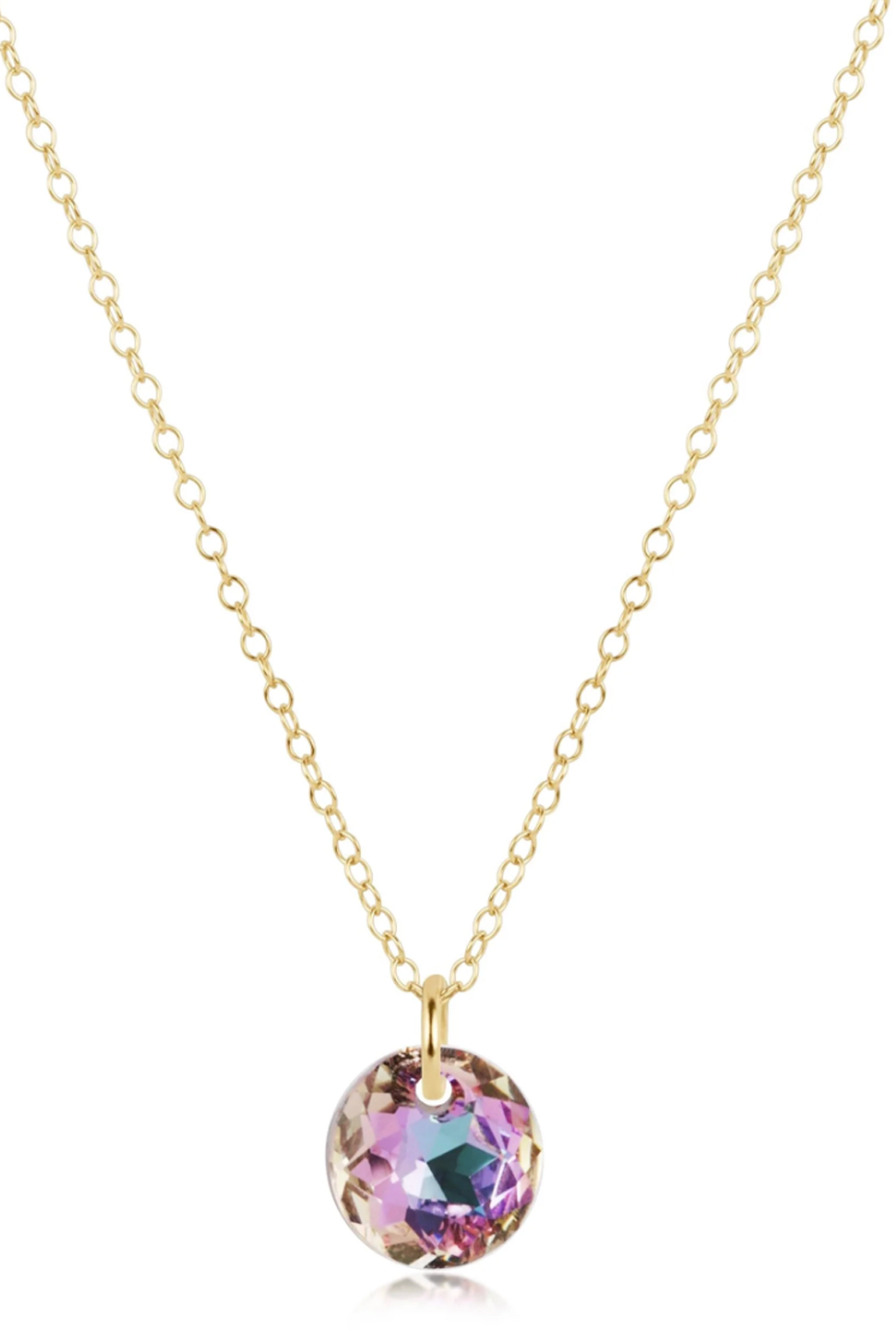 EN Gold Necklace - Small Reflecion Charm 06