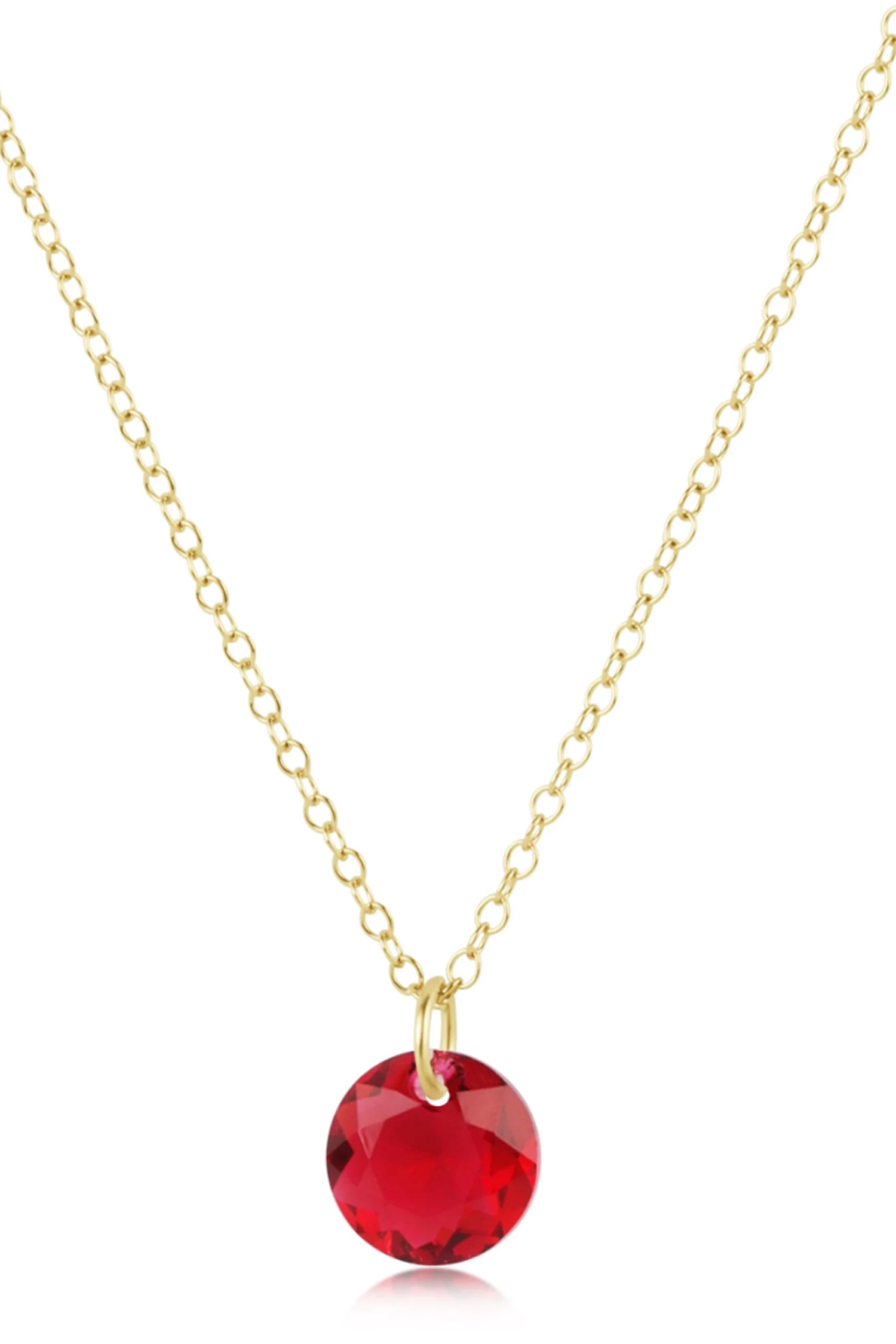 EN Gold Necklace - Small Reflecion Charm 07