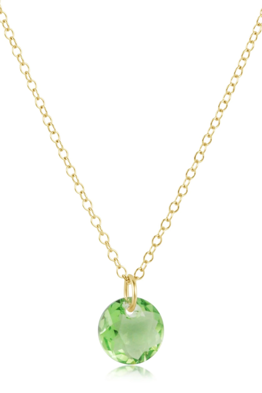 EN Gold Necklace - Small Reflecion Charm 08