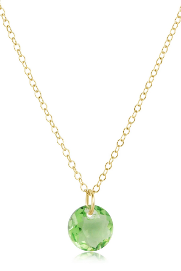 EN Gold Necklace - Small Reflecion Charm 08