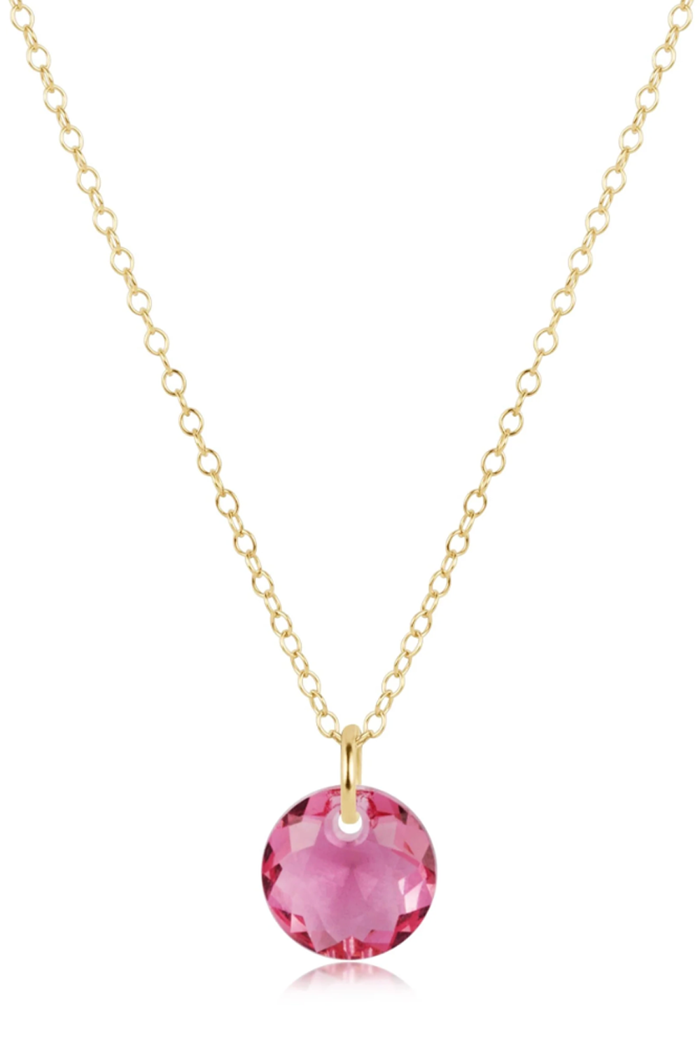 EN Gold Necklace - Small Reflecion Charm 10