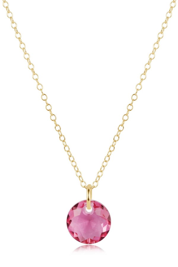 EN Gold Necklace - Small Reflecion Charm 10