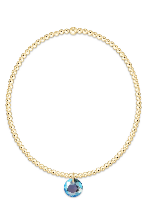 EN Classic Gold Bracelet - Reflection Charm 03