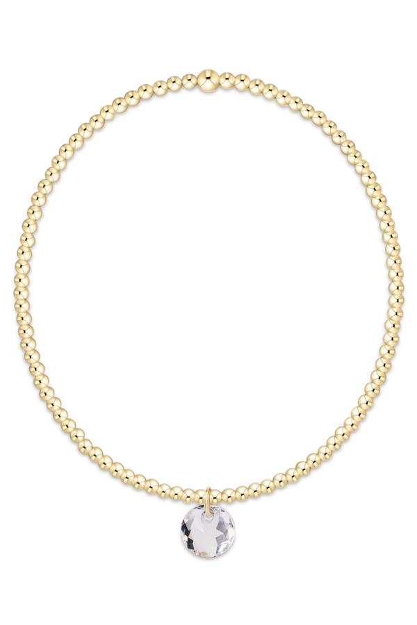 EN Classic Gold Bracelet - Reflection Charm 04