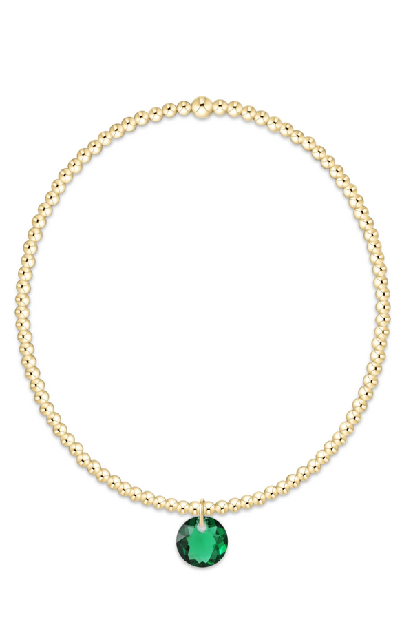 EN Classic Gold Bracelet - Reflection Charm 05