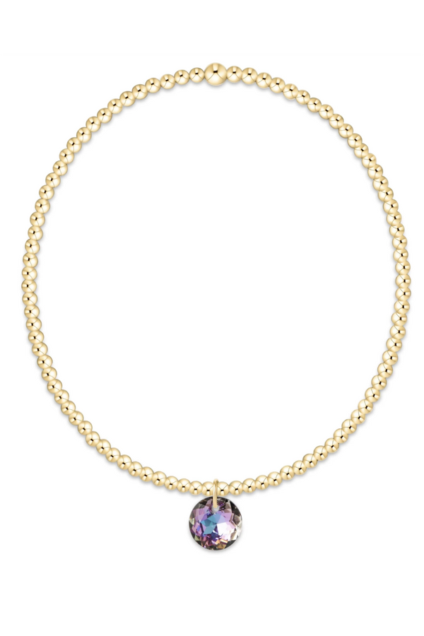 EN Classic Gold Bracelet - Reflection Charm 06