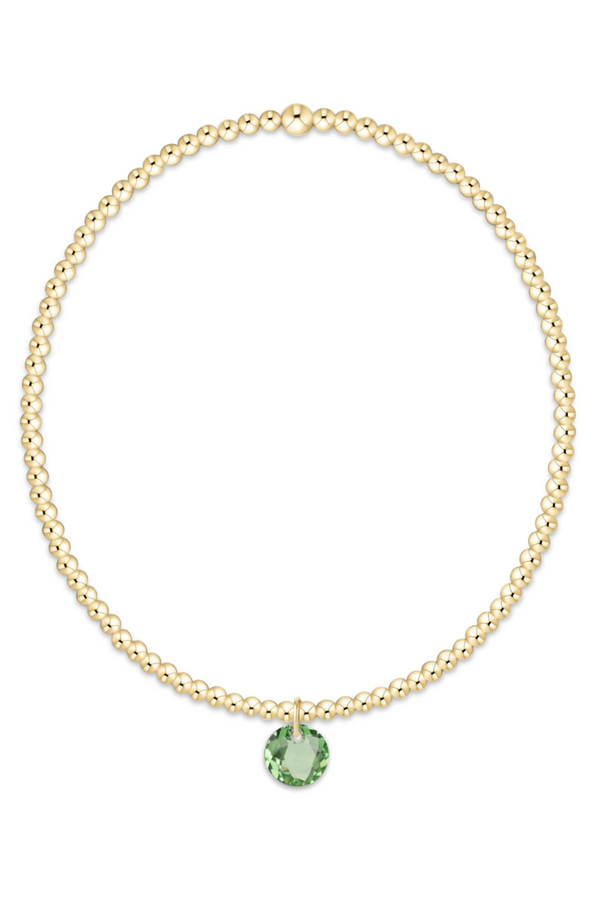 EN Classic Gold Bracelet - Reflection Charm 08