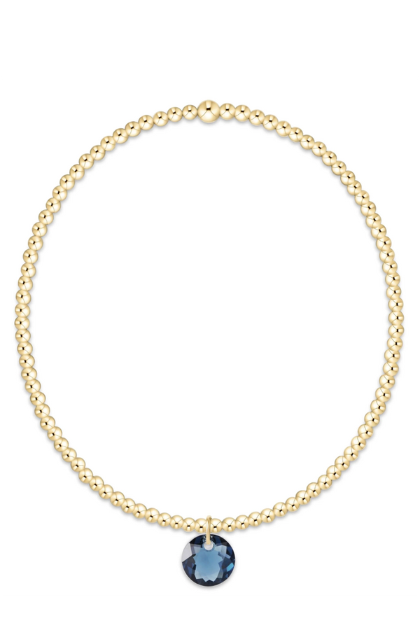 EN Classic Gold Bracelet - Reflection Charm 09