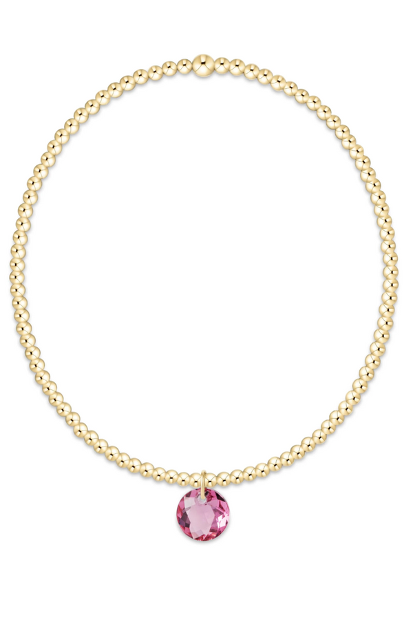 EN Classic Gold Bracelet - Reflection Charm 10