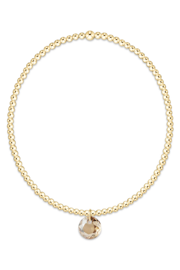 EN Classic Gold Bracelet - Reflection Charm 11