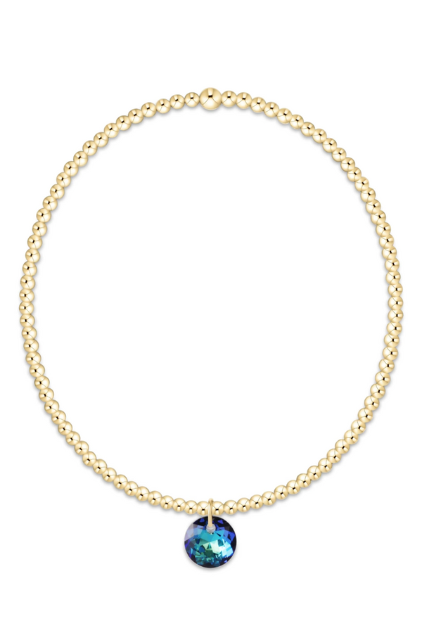 EN Classic Gold Bracelet - Reflection Charm 12