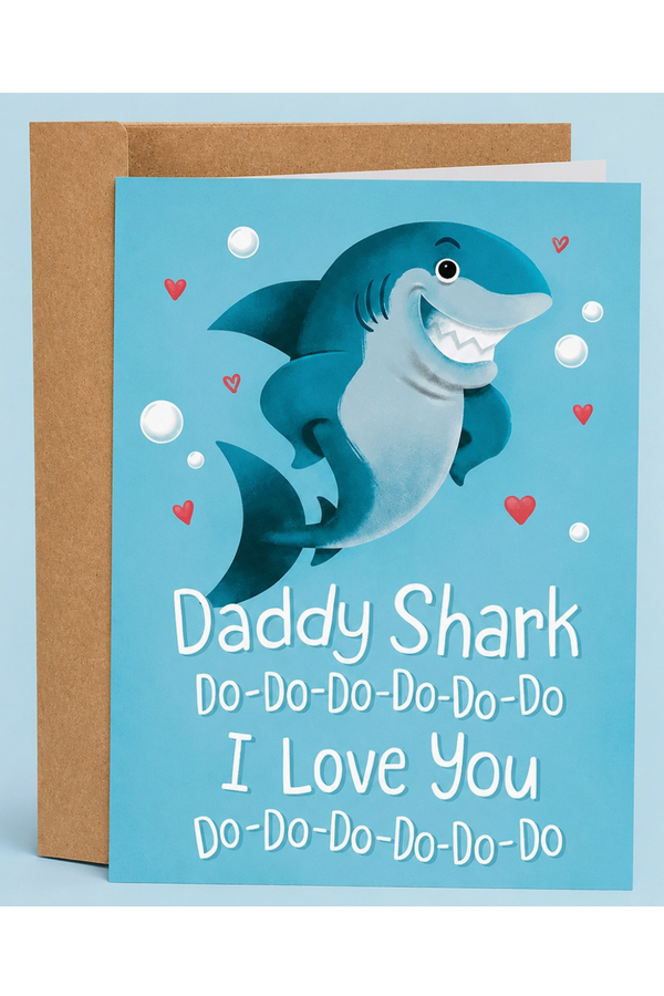 SG Father's Day Greeting Card - Daddy Shark