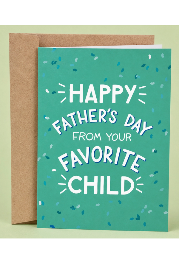 SG Father's Day Greeting Card - Dad's Favorite Child
