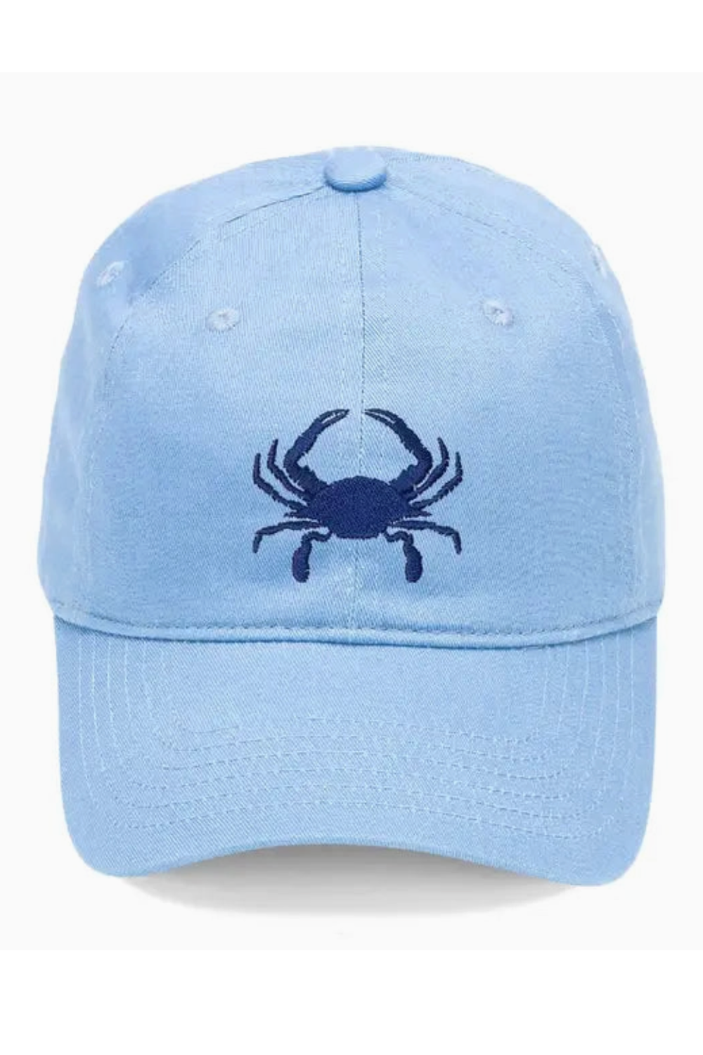 Baseball Cap - Embroidered Crab Light Blue