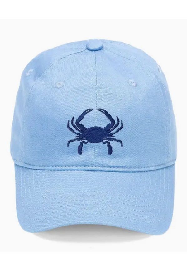 Baseball Cap - Embroidered Crab Light Blue